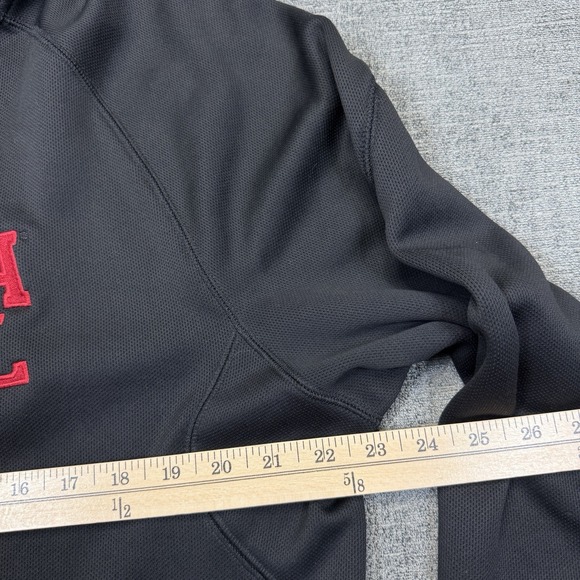 Adidas Nebraska Cornhuskers Football Hoodie Mens XL Black Pullover Climawarm - Picture 5 of 7